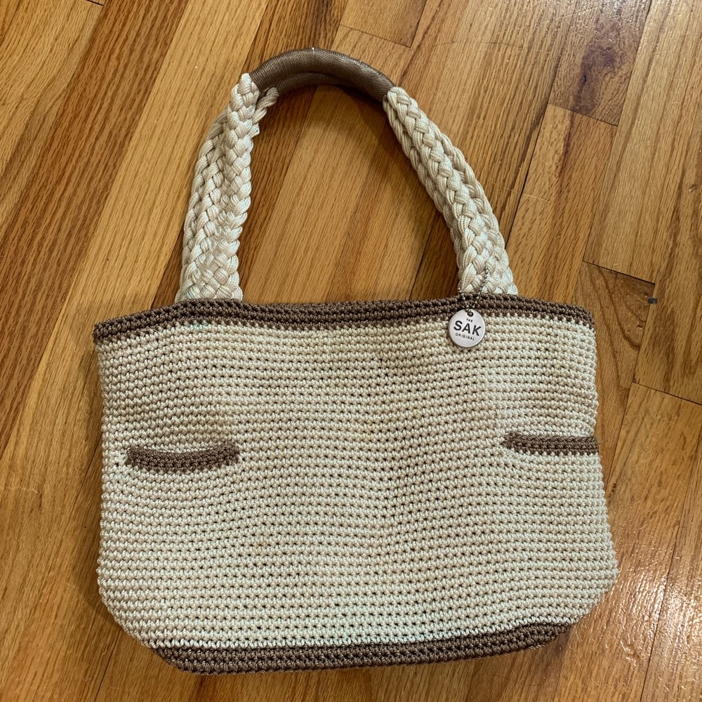 Beige and brown SAK original small handbag